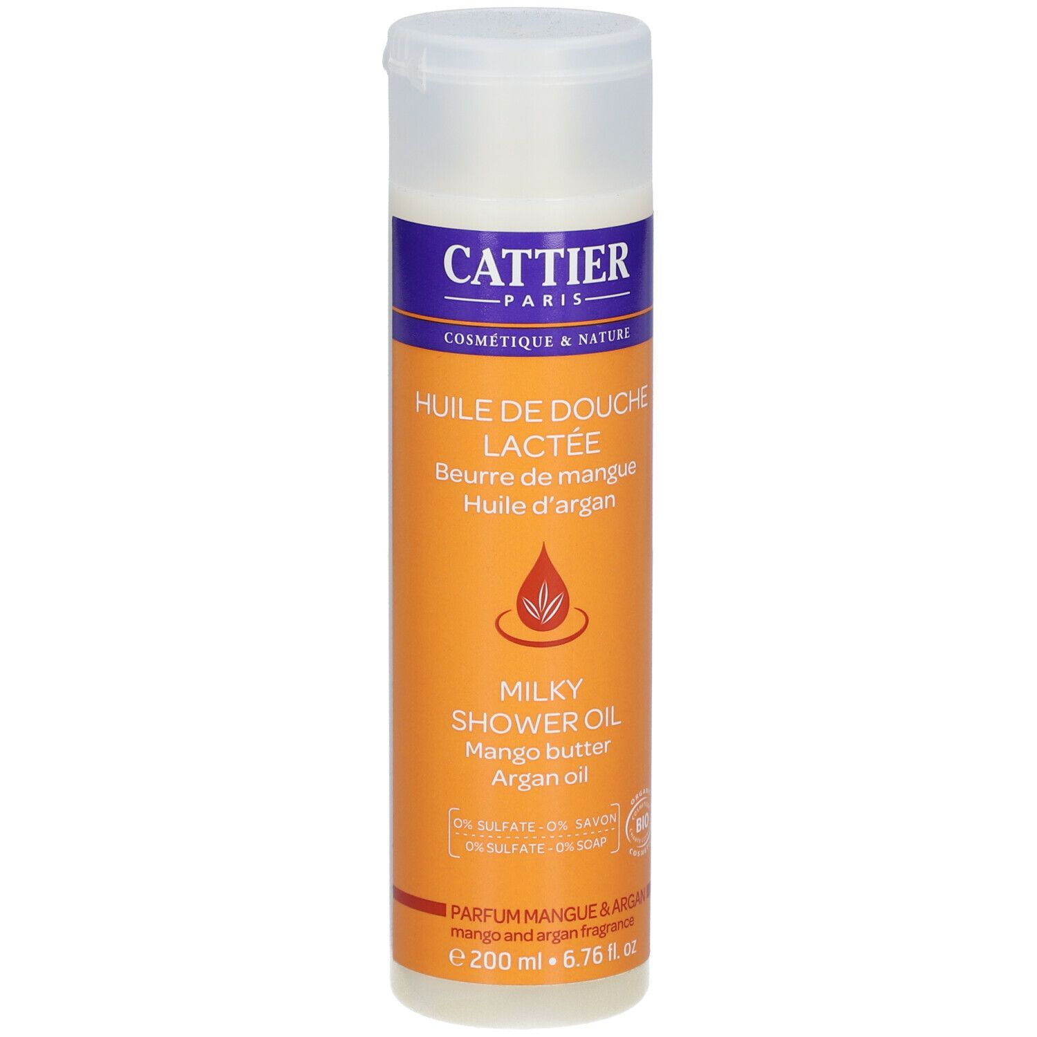 Cattier Huile Douche Lactee 200ml
