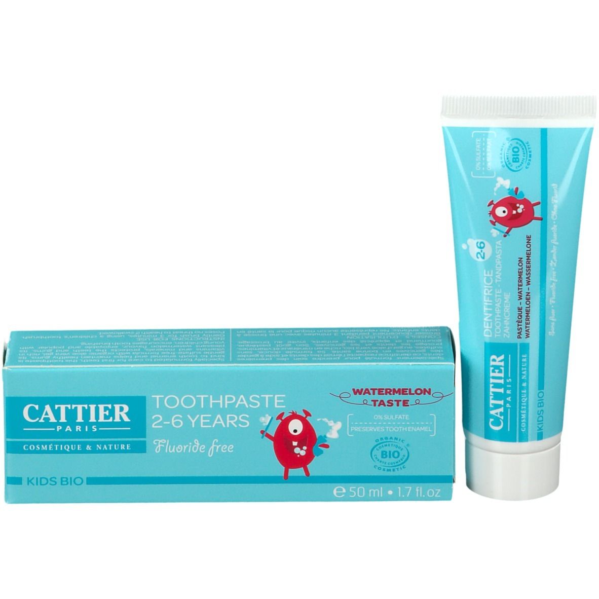 Cattier Kids Dent 2-6ans Past 50ml
