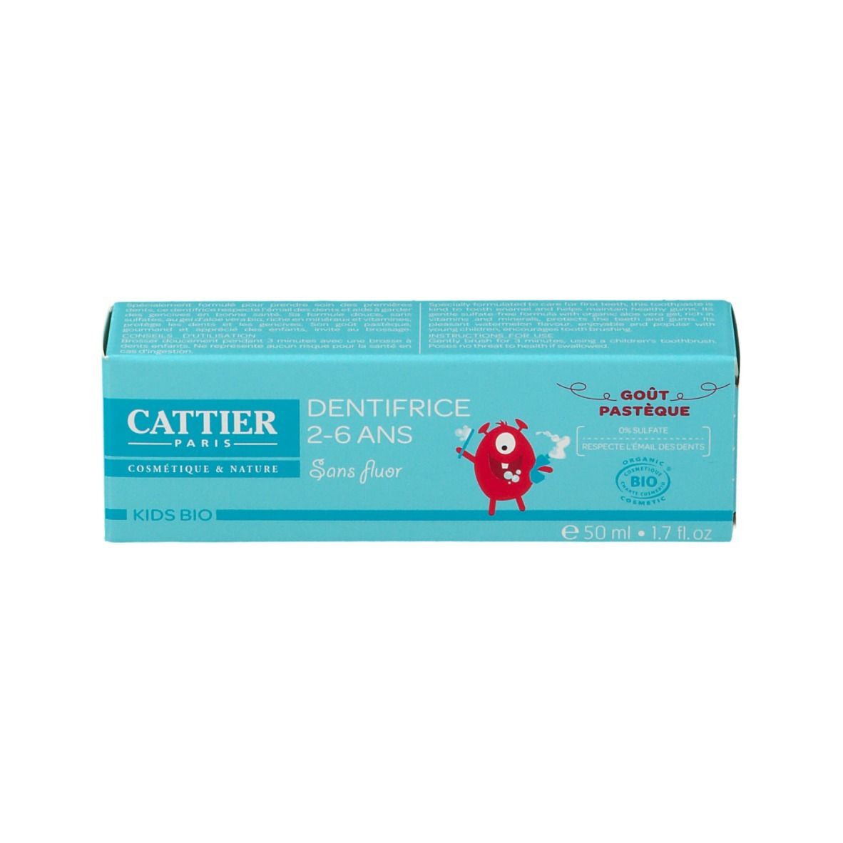 Cattier Kids Dent 2-6ans Past 50ml
