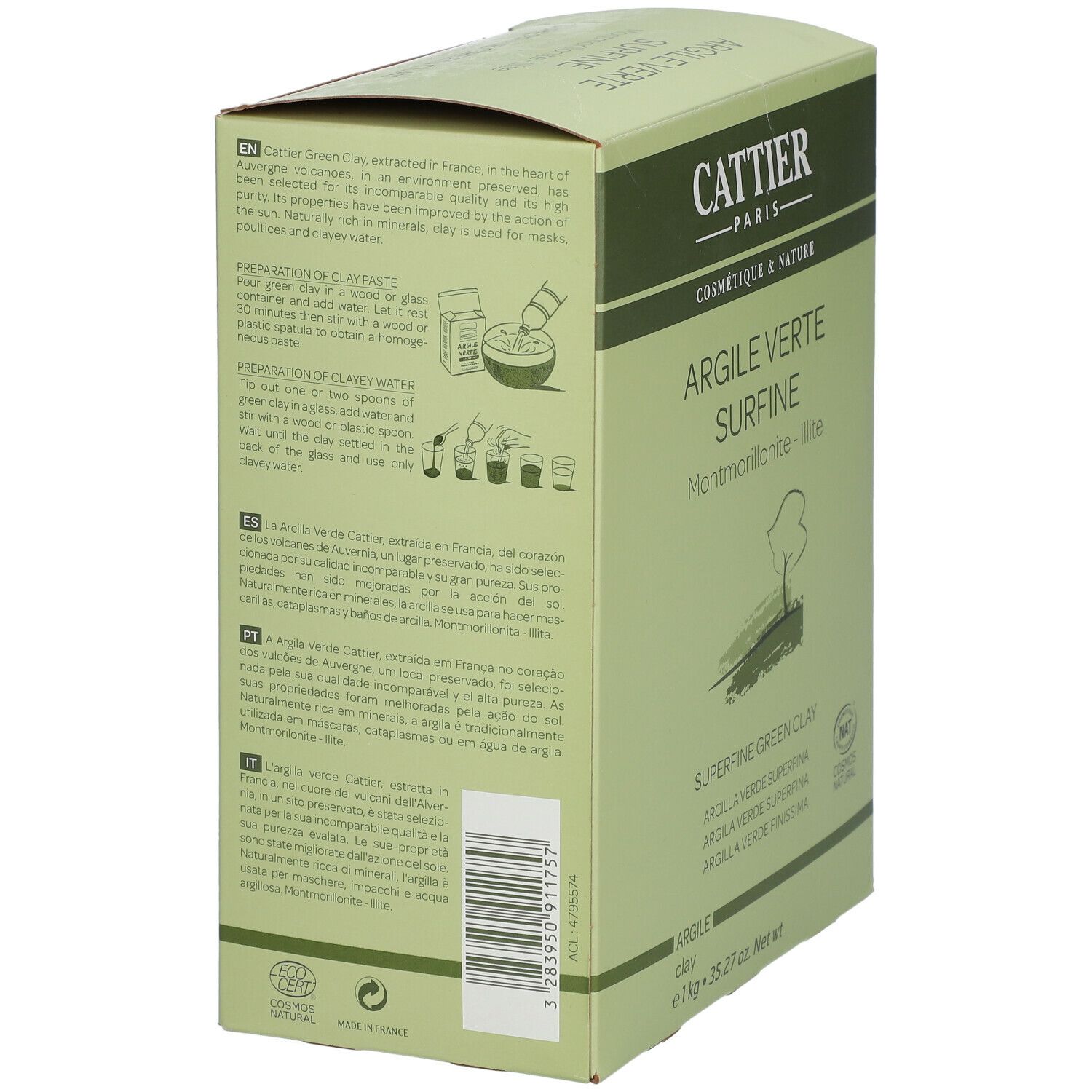 Cattier Groene Klei Superfijn