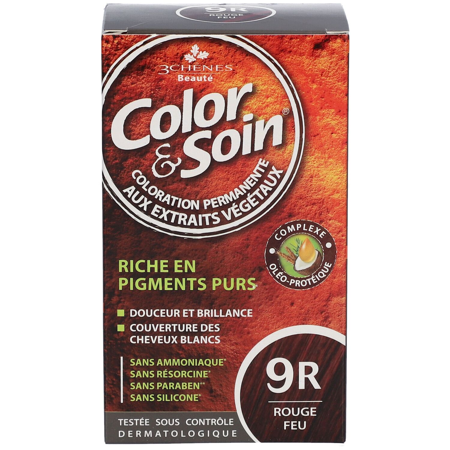 Les 3 Chênes Color & Soin Coloration 9R Rouge Feu