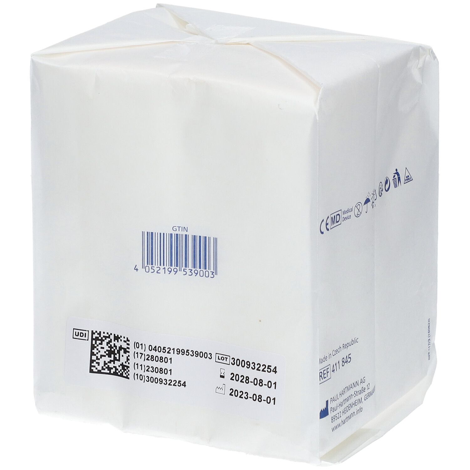 Medicomp Non Stérile, Compresse En Non Tissé, Non Stérile, 40 G, 10 Cm X 10 Cm (ref. 411 8