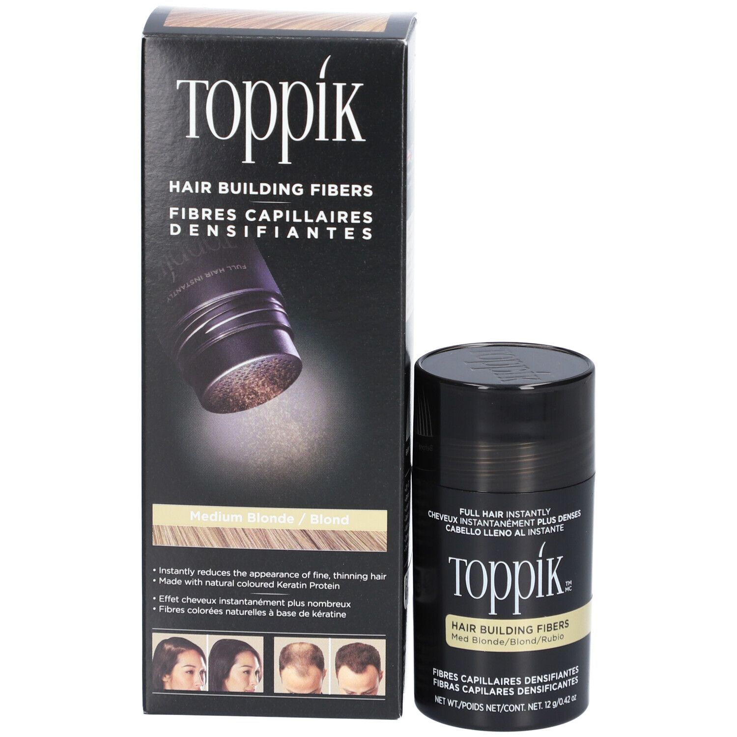 Toppik Haarverstevigende Vezels Medium Blond