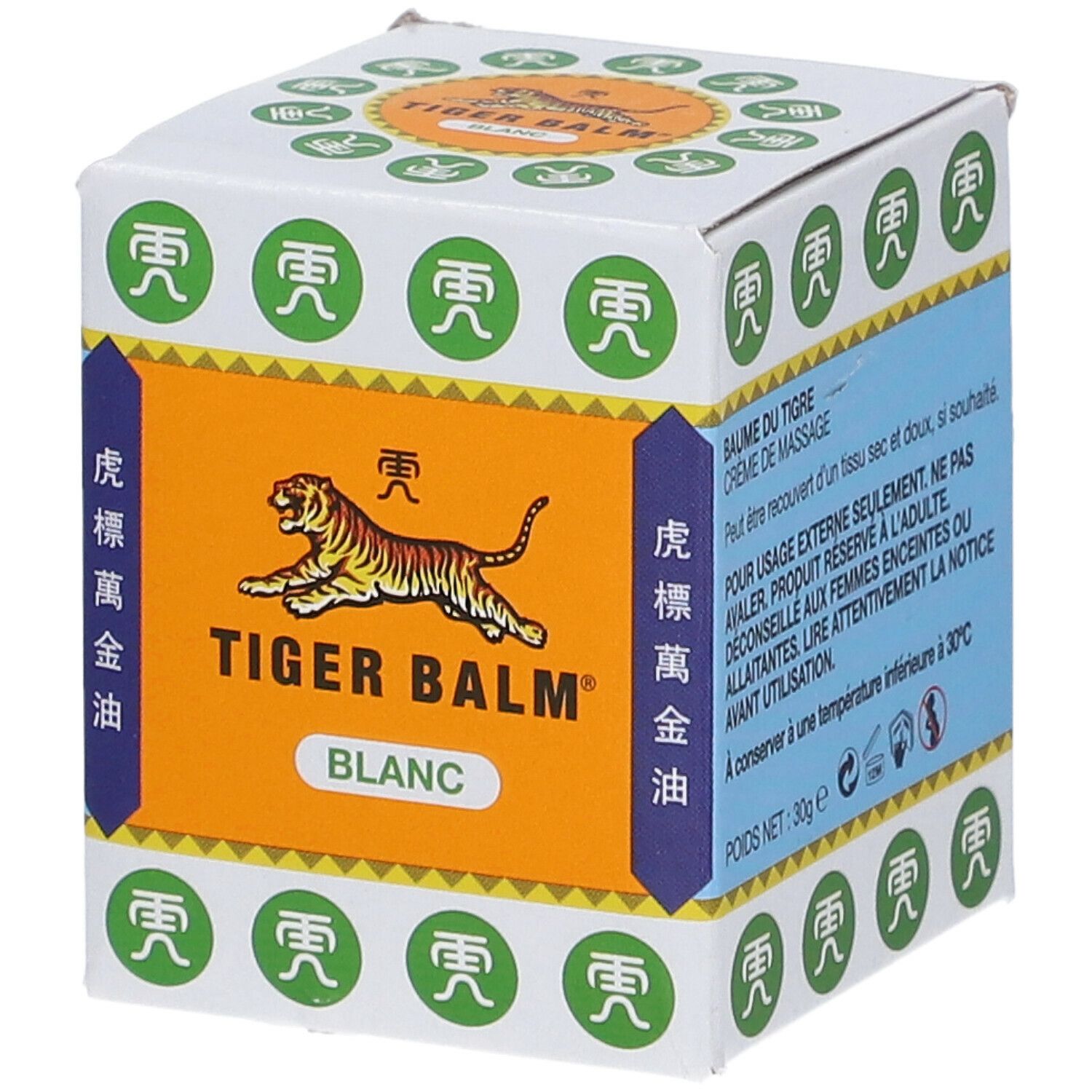 BAUME DU TIGRE BLANC - Baume de massage.  - pot 30 g