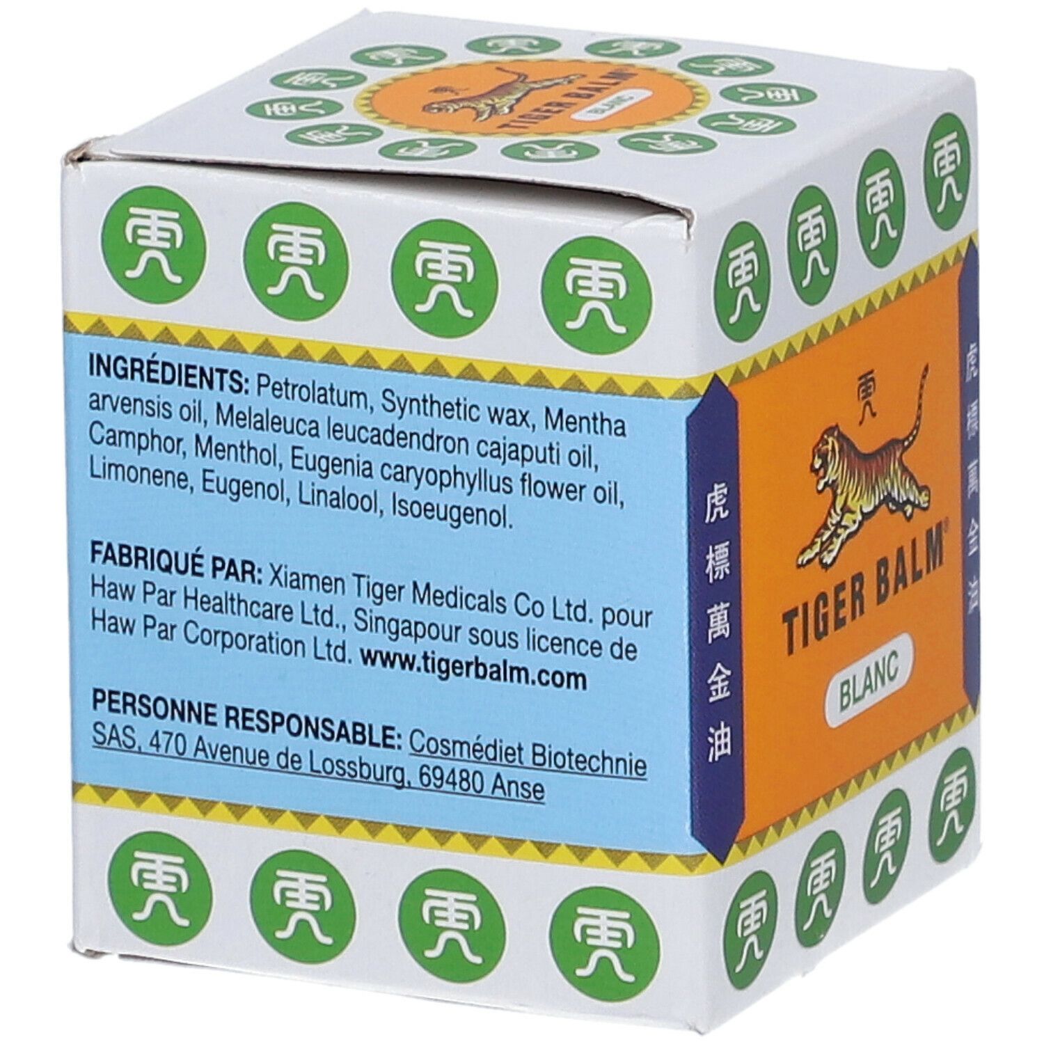 BAUME DU TIGRE BLANC - Baume de massage.  - pot 30 g