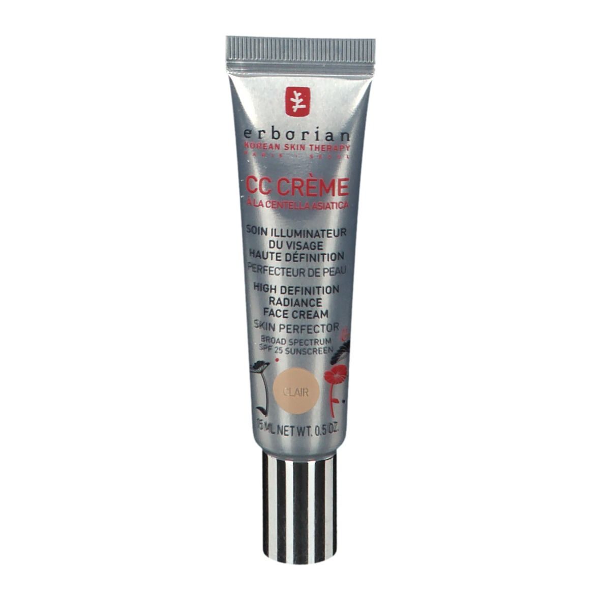erborian CC Face Cream High Definitiaerborian CC Crème Soin Illuminateur du Visage Haute Définition Clair