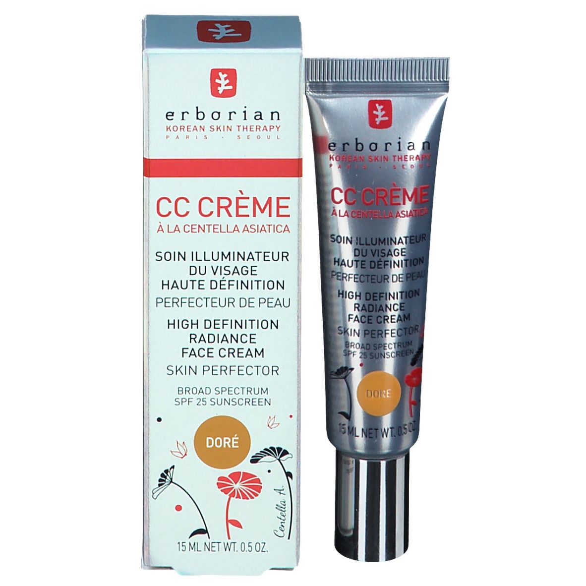 erborian CC Soin Illuminateur du Visage Haute Définition Doré