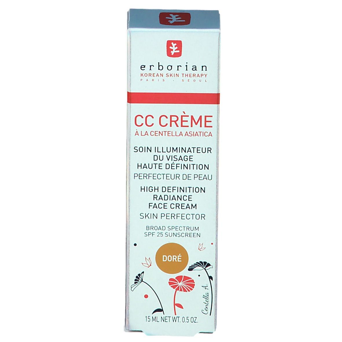 erborian CC Soin Illuminateur du Visage Haute Définition Doré