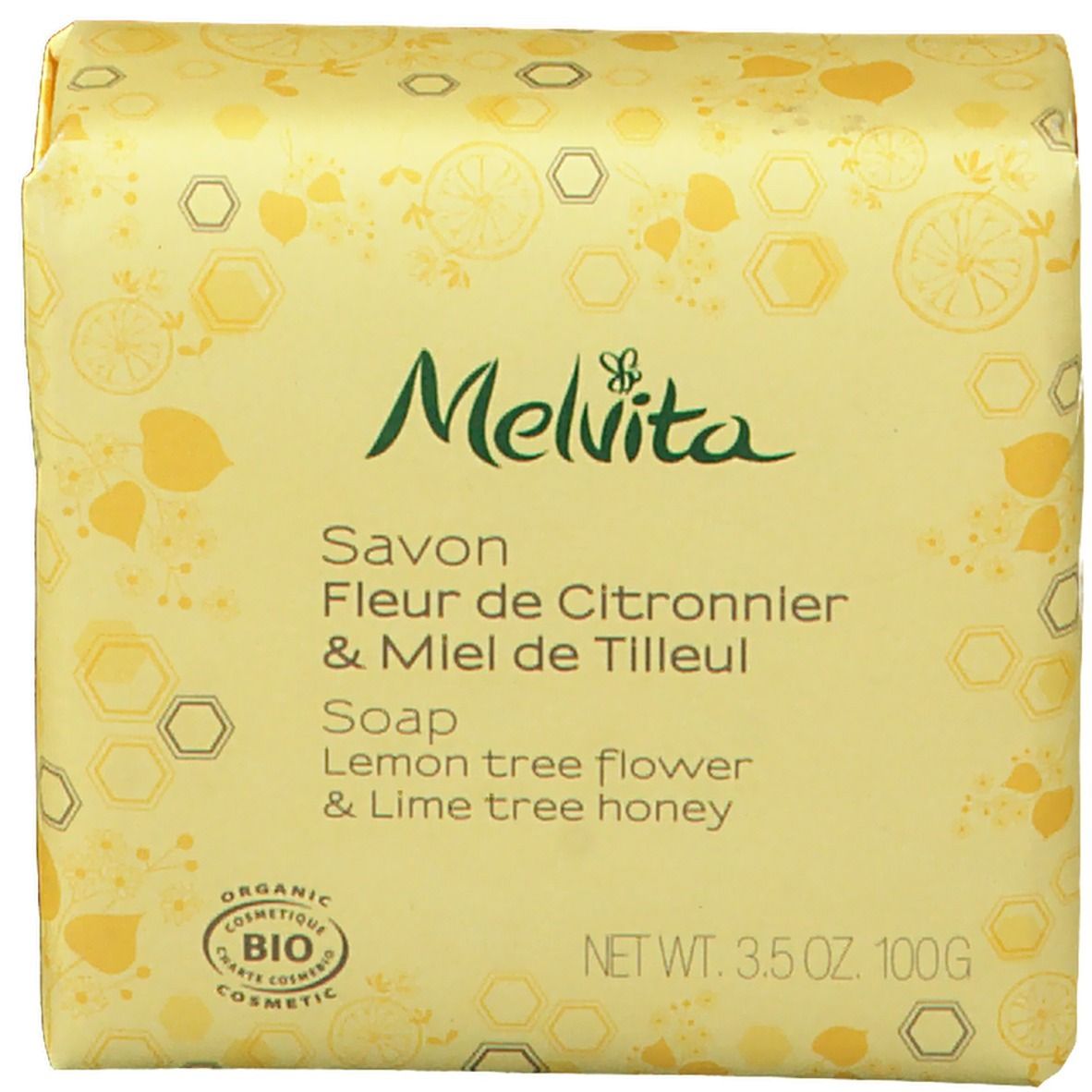 Melvita Savon Fleur de Citronnier et Miel de Tilleul