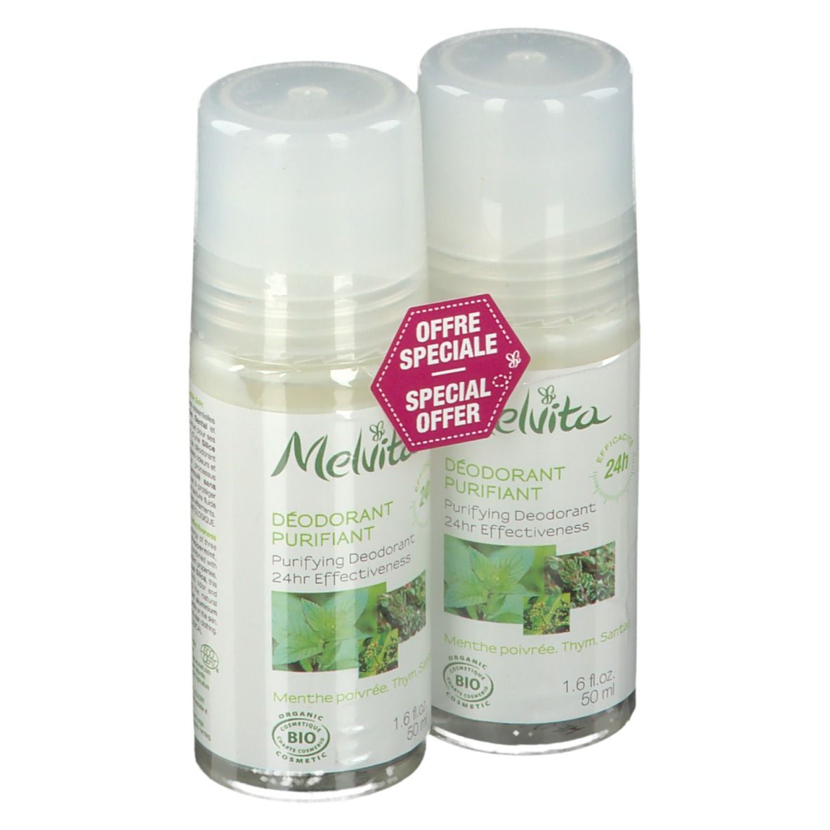 MELVITA DEOD PURIF 24H BILLE50MLX2