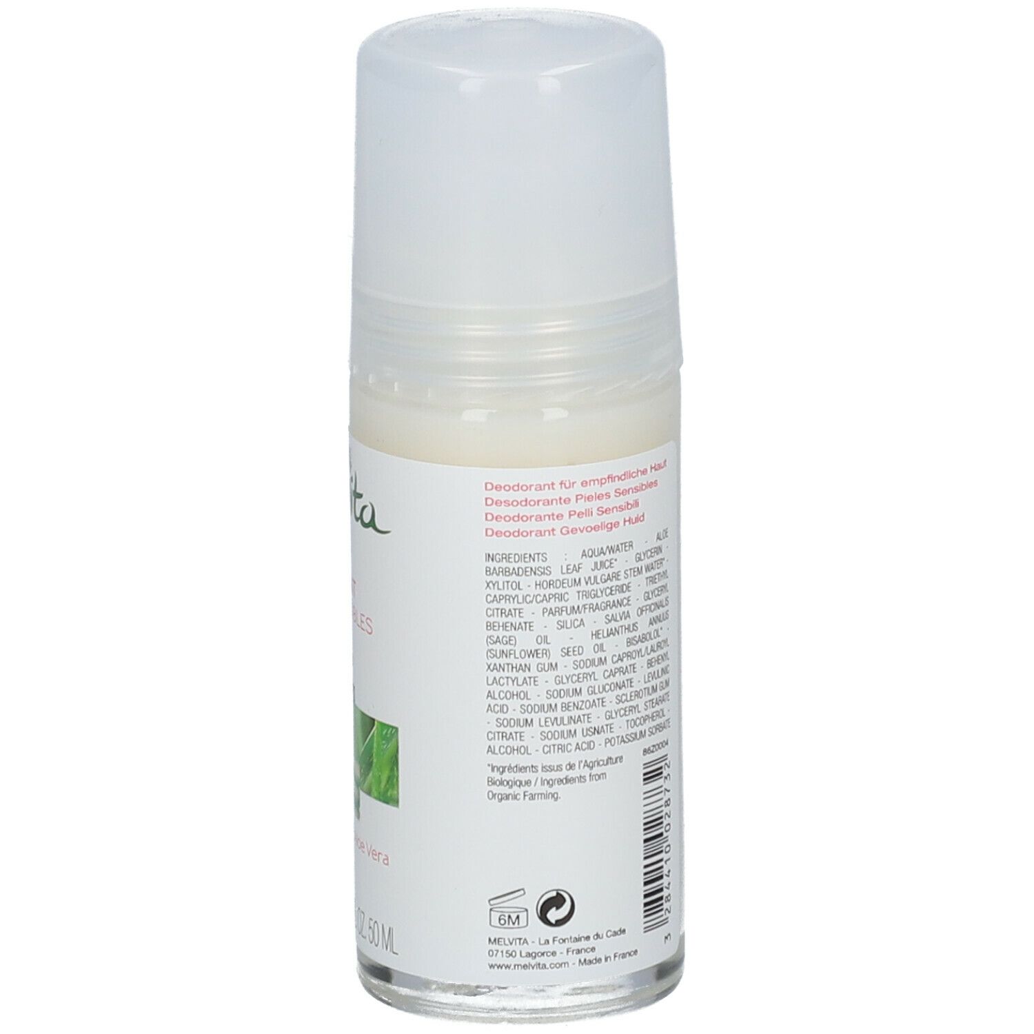 Melvita Déodorant Peaux Sensibles