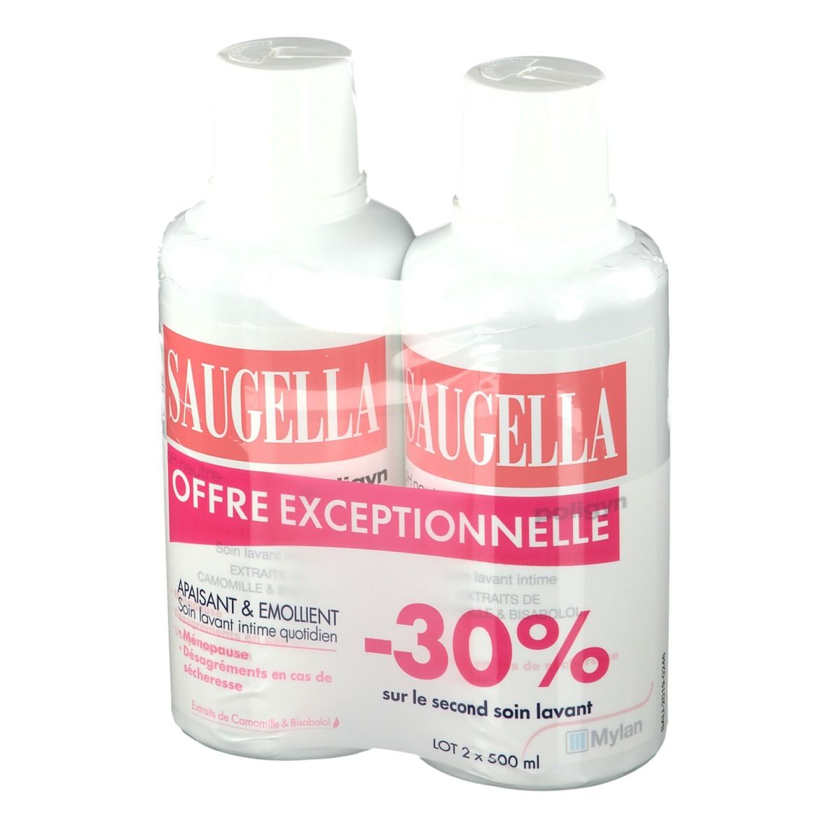 SAUGELLA POLIGYN LIGNE ROSE SOIN LAVANT INTIME - Soin lavant pour usage intime.  - fl 500