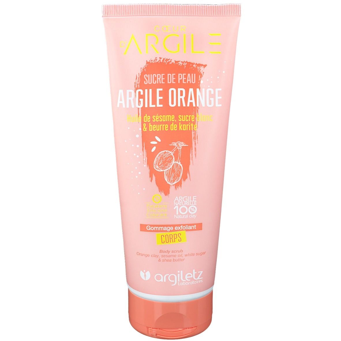 Argiletz Gommage exfoliant Corps Argile Orange