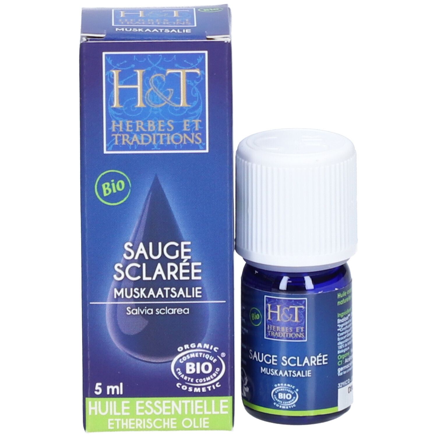 Herbes et Traditions Biologische essentiële olie van scharlei