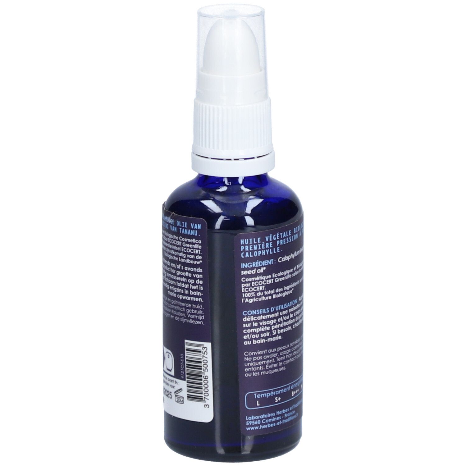 Herbes et Traditions Calophylla Plantaardige Olie Biologisch