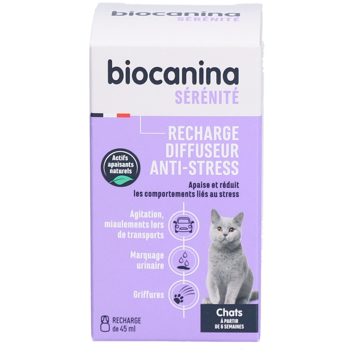 BIOCANINA SÉRÉNITÉ DIFFUSEUR ANTI - STRESS RECHARGE - Solution antistress apaisante rechar