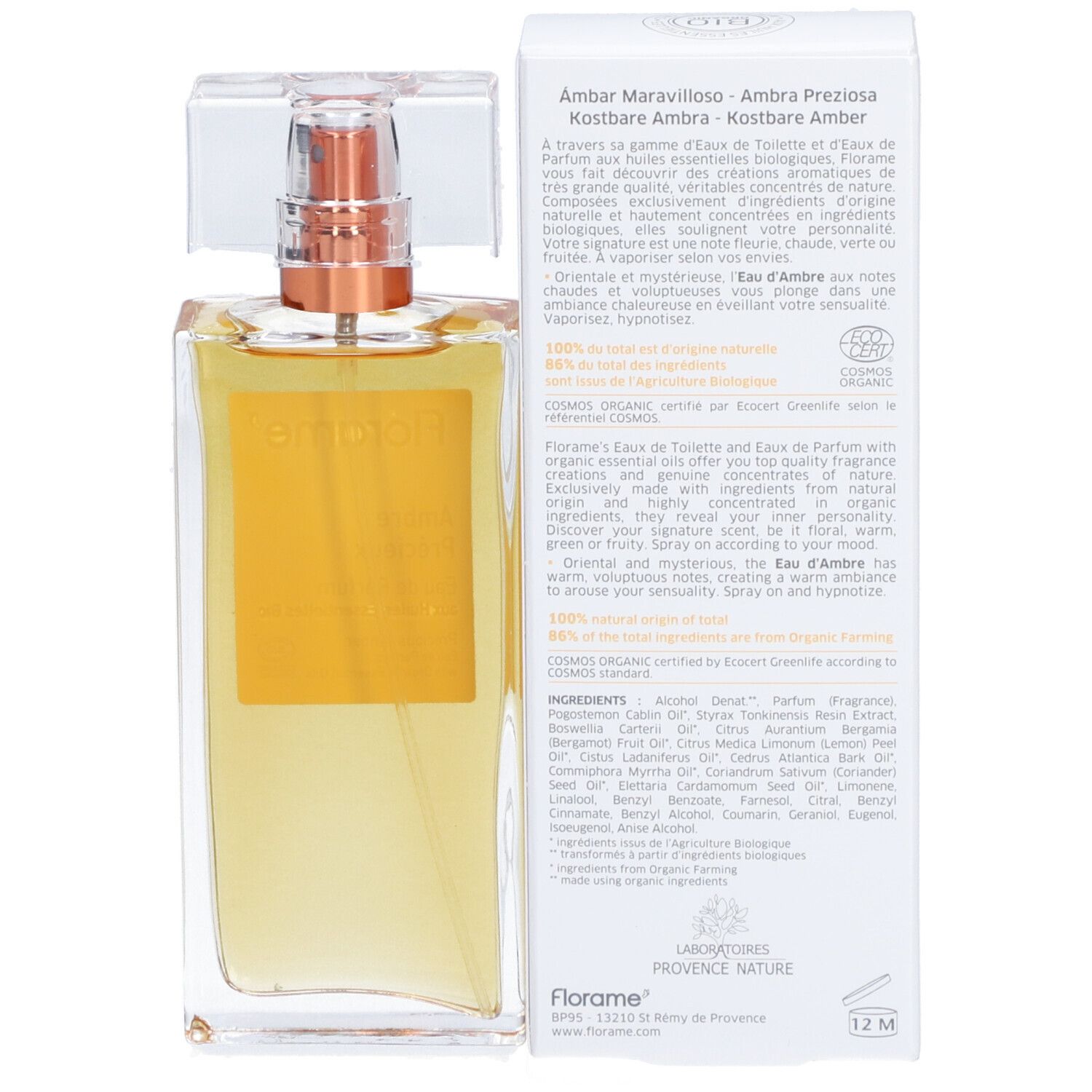 Florame Eau de Toilette Ambre Précieux