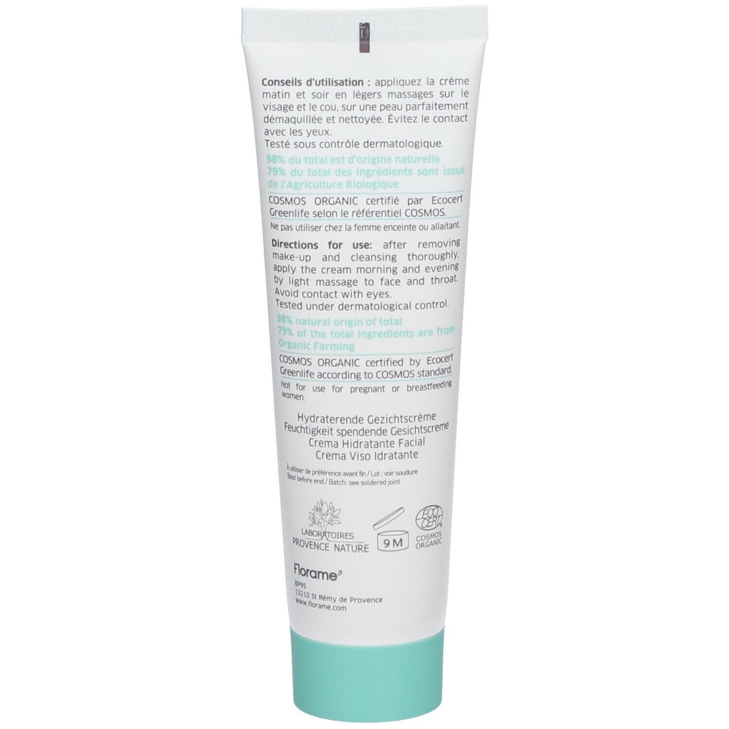 Florame Crème Visage Hydratante
