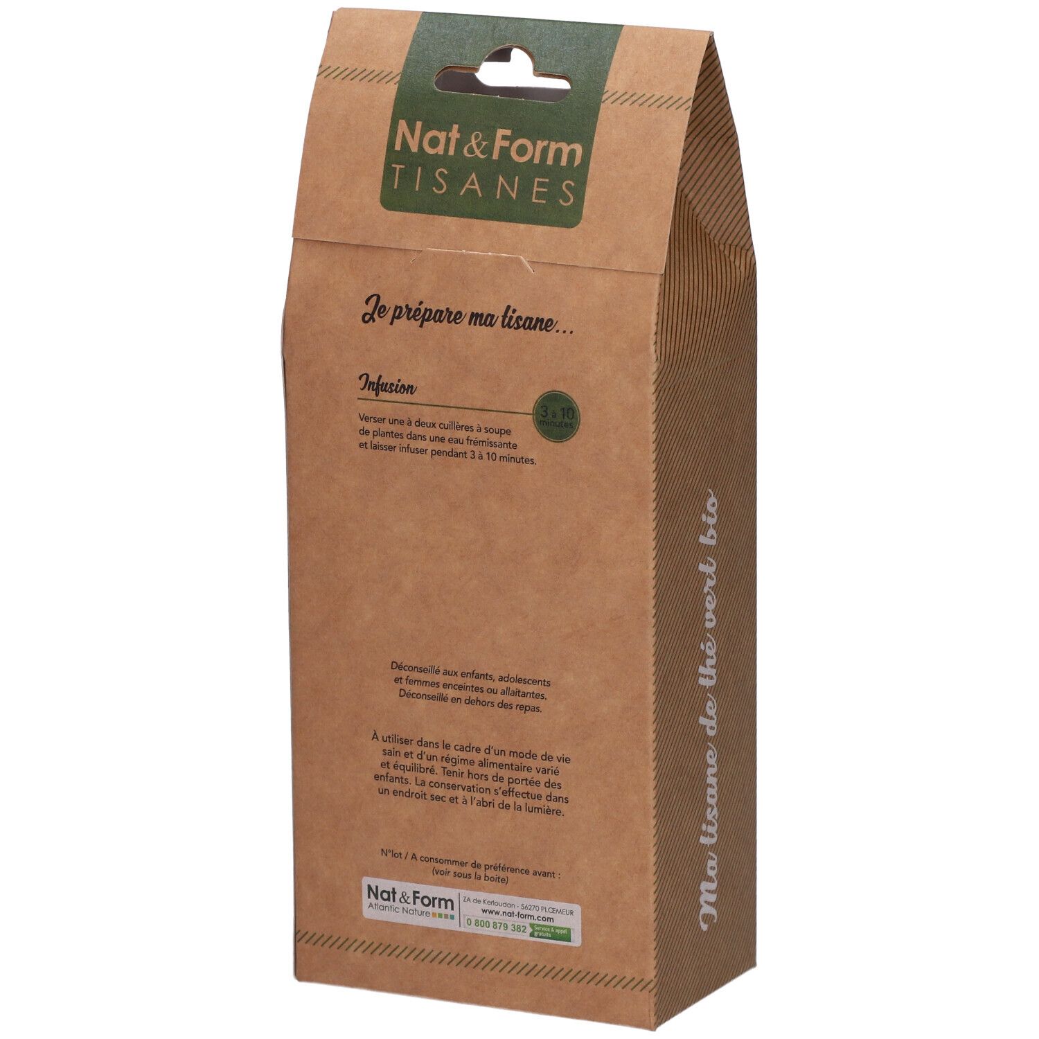 Nat&Form Tisane Thé vert bio