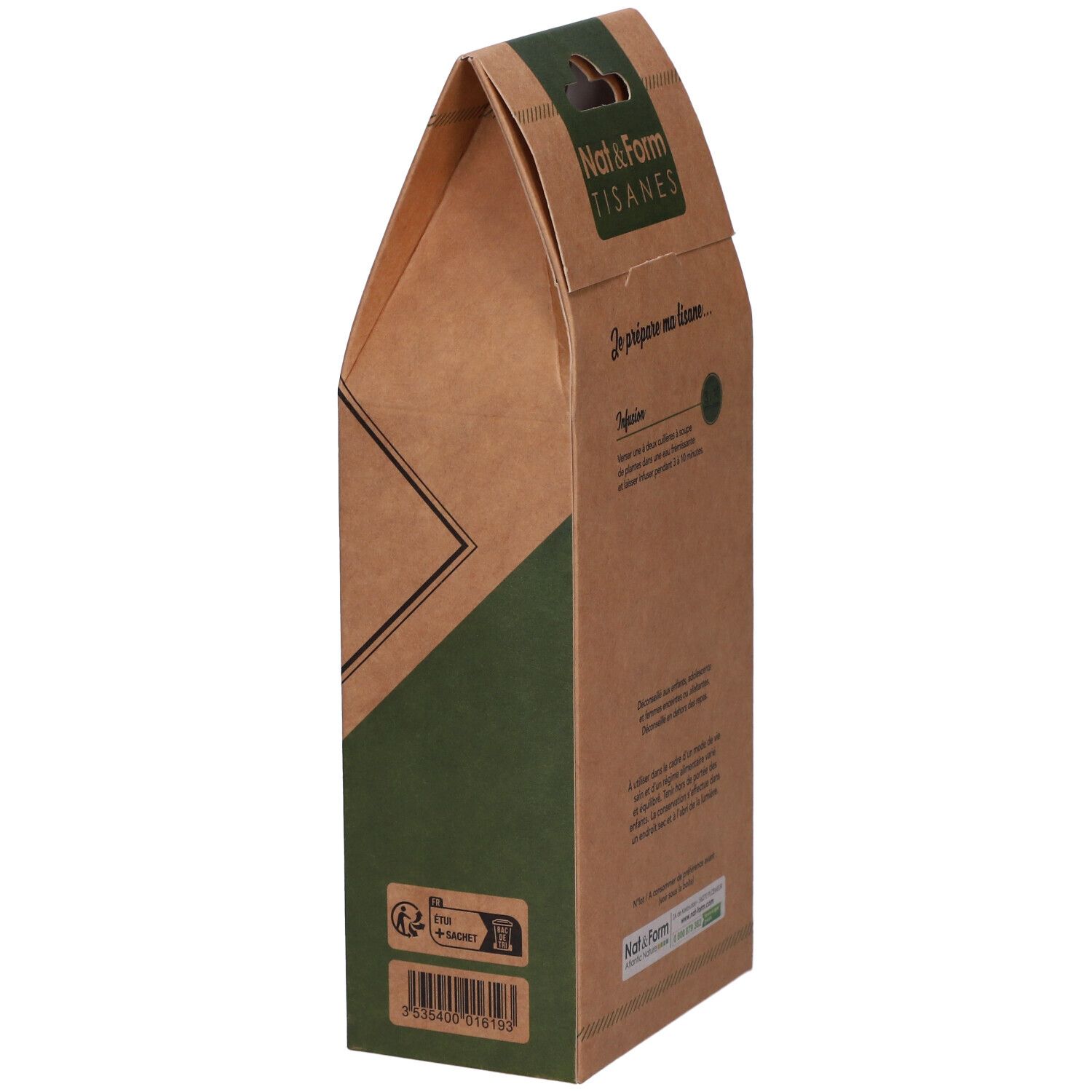 Nat&Form Tisane Thé vert bio