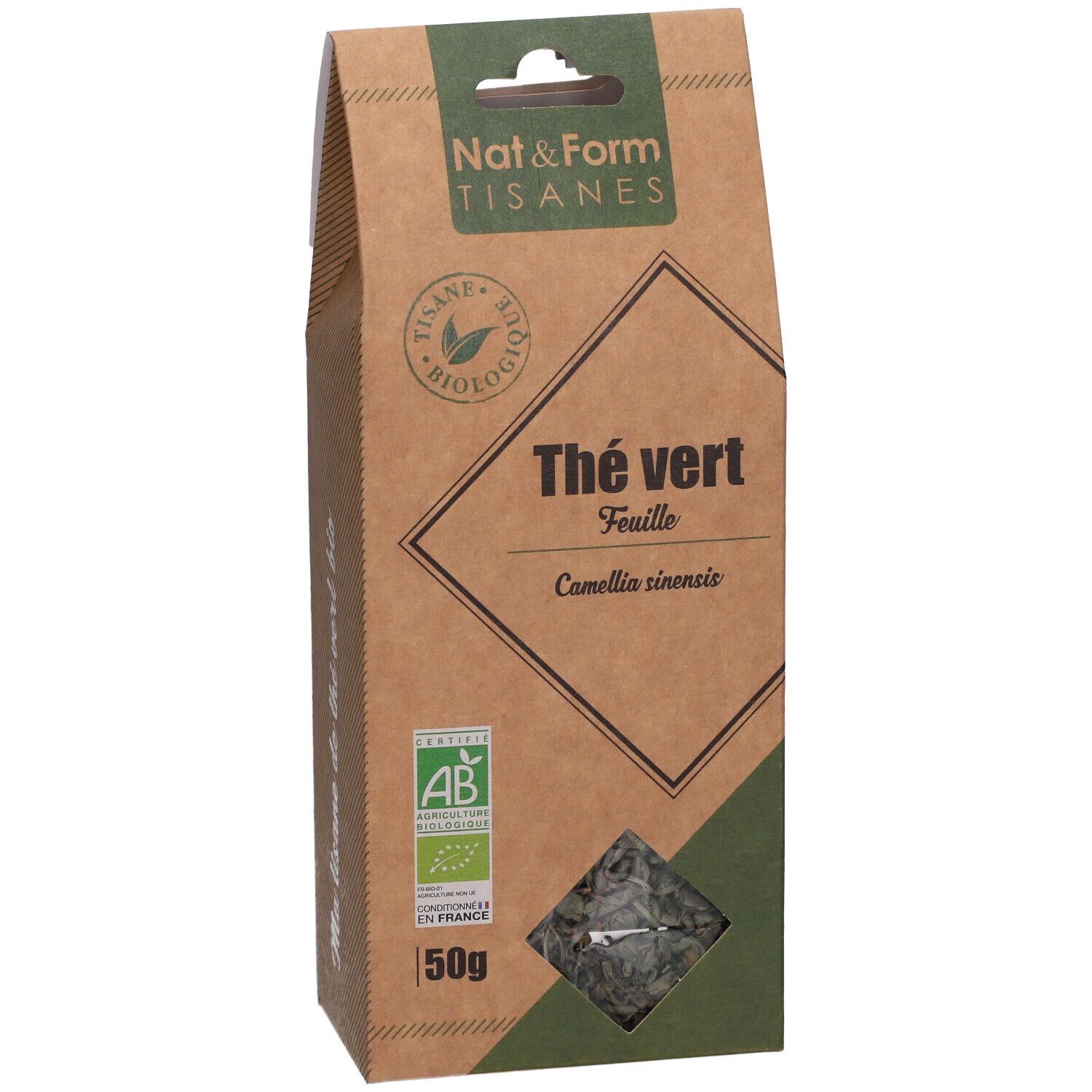 Nat&Form Tisane Thé vert bio