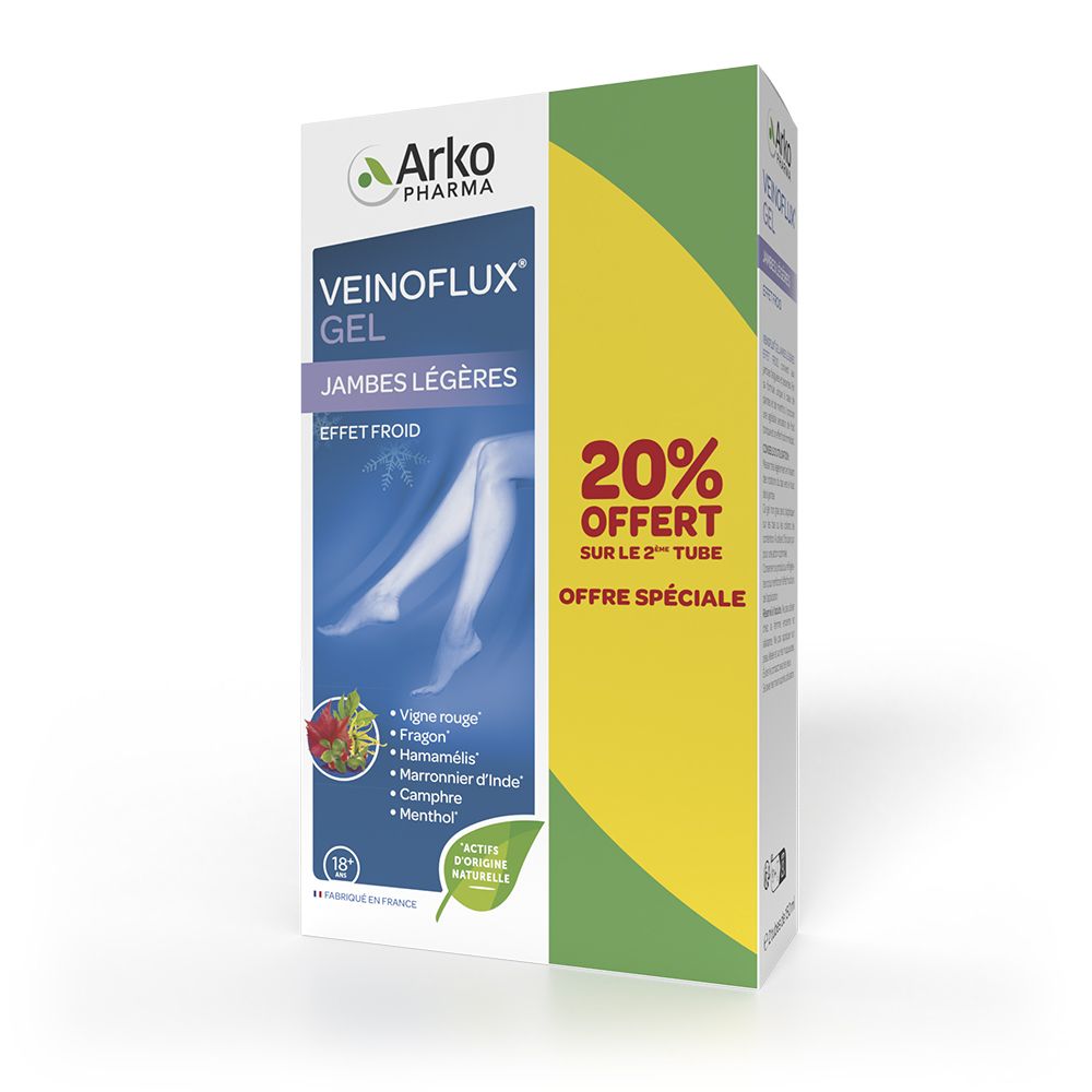 Arkopharma VEINOFLUX® Gel Jambes légères Effet froid