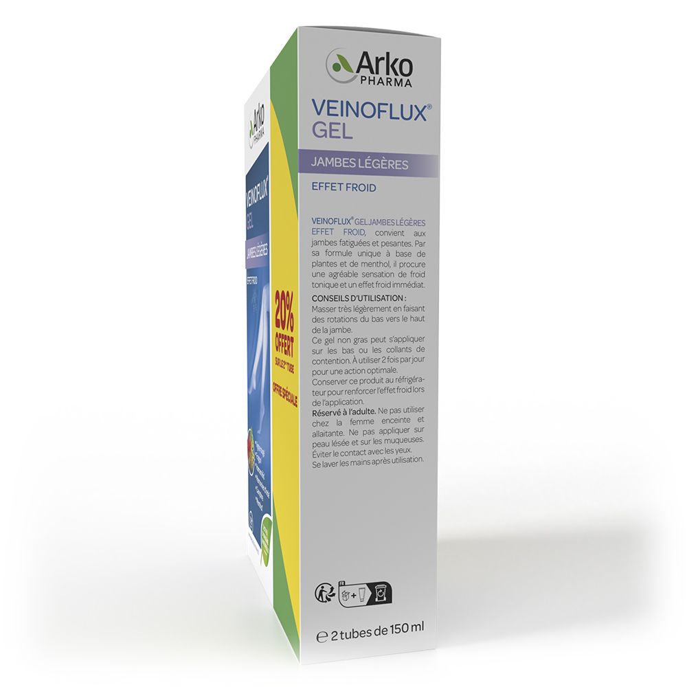 Arkopharma VEINOFLUX® Gel Jambes légères Effet froid