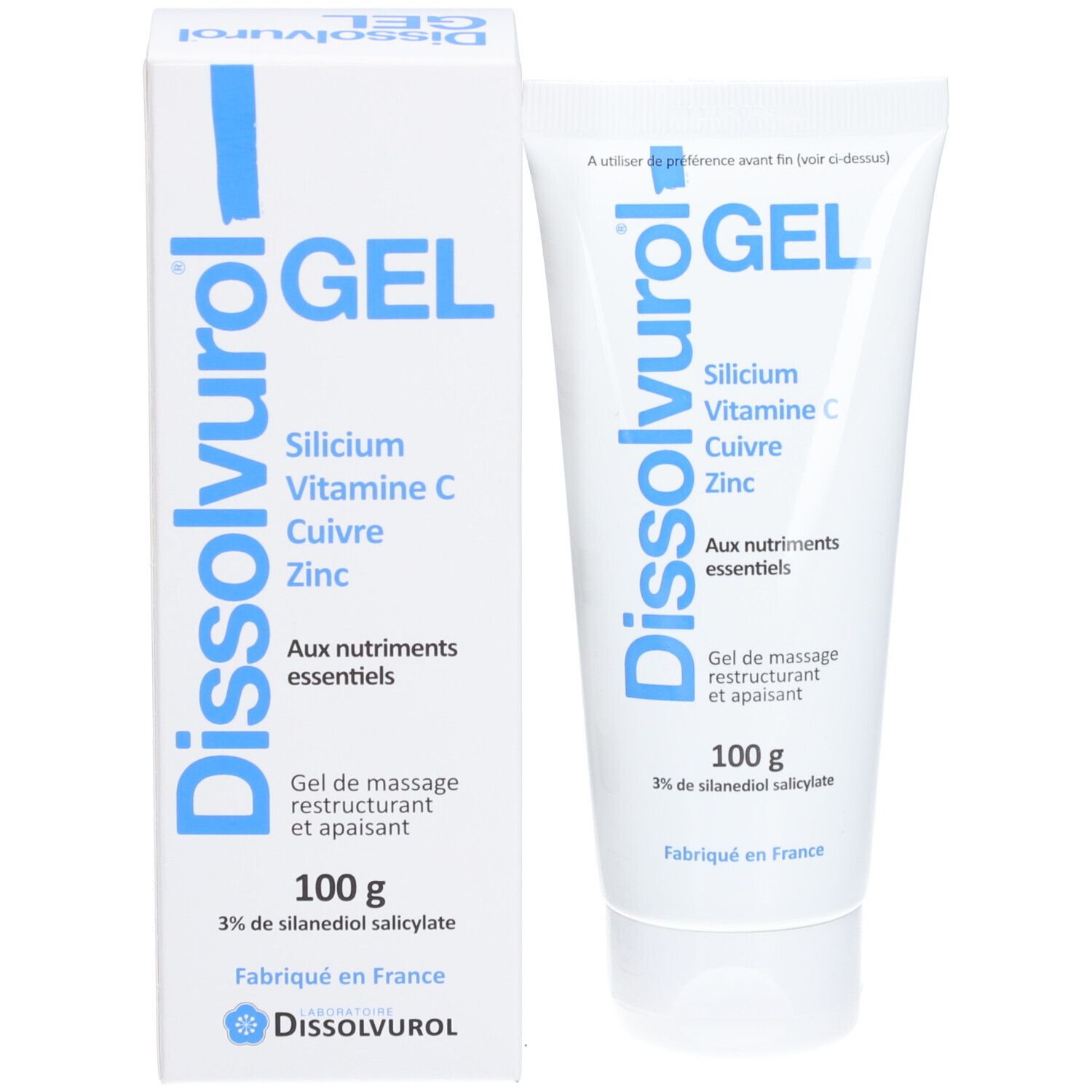 Dissolvurol Gel - Silicium, Vitamines C, Cuivre, Zinc