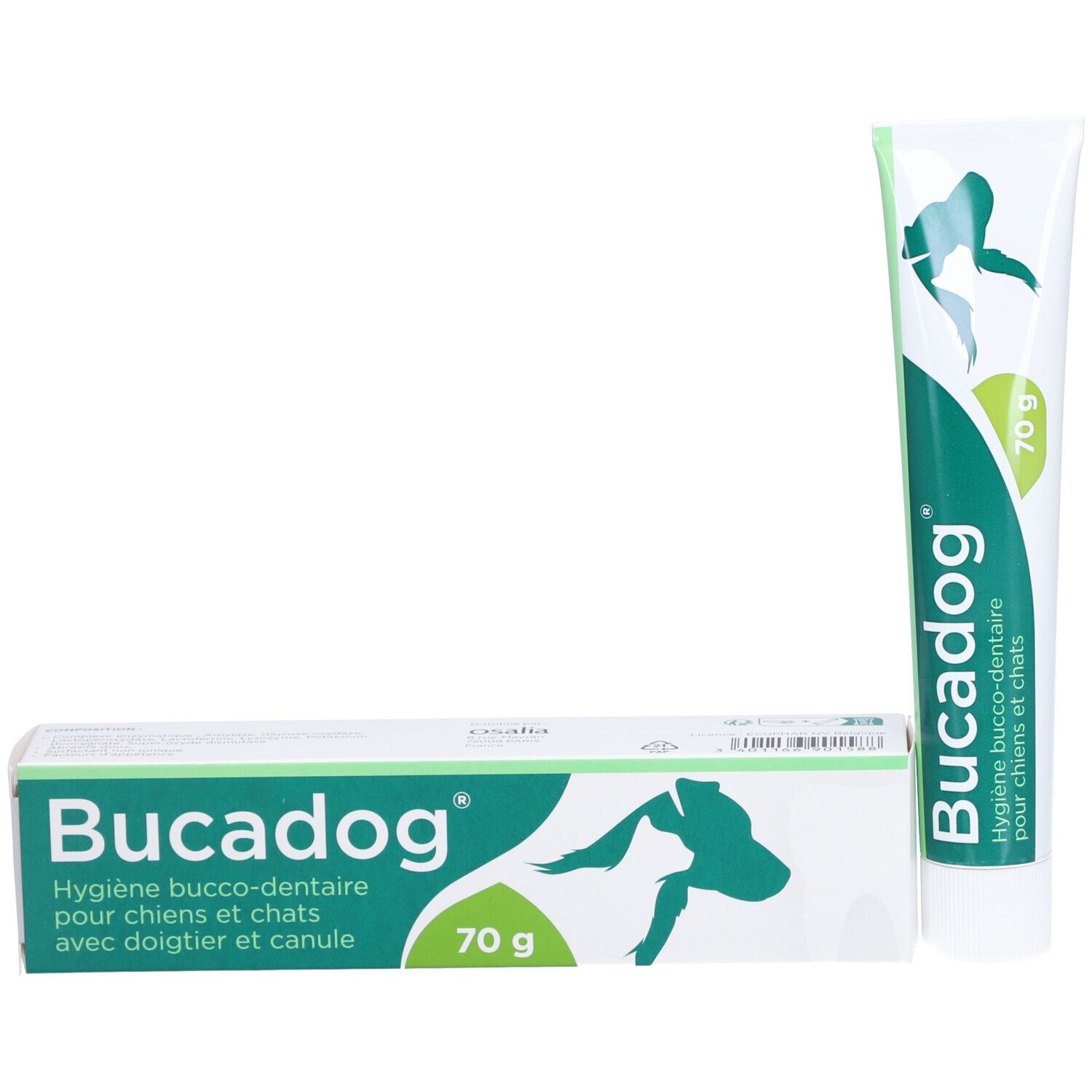 Bucadog® Mondhygiëne voor honden en katten met vingerkussentje en canule