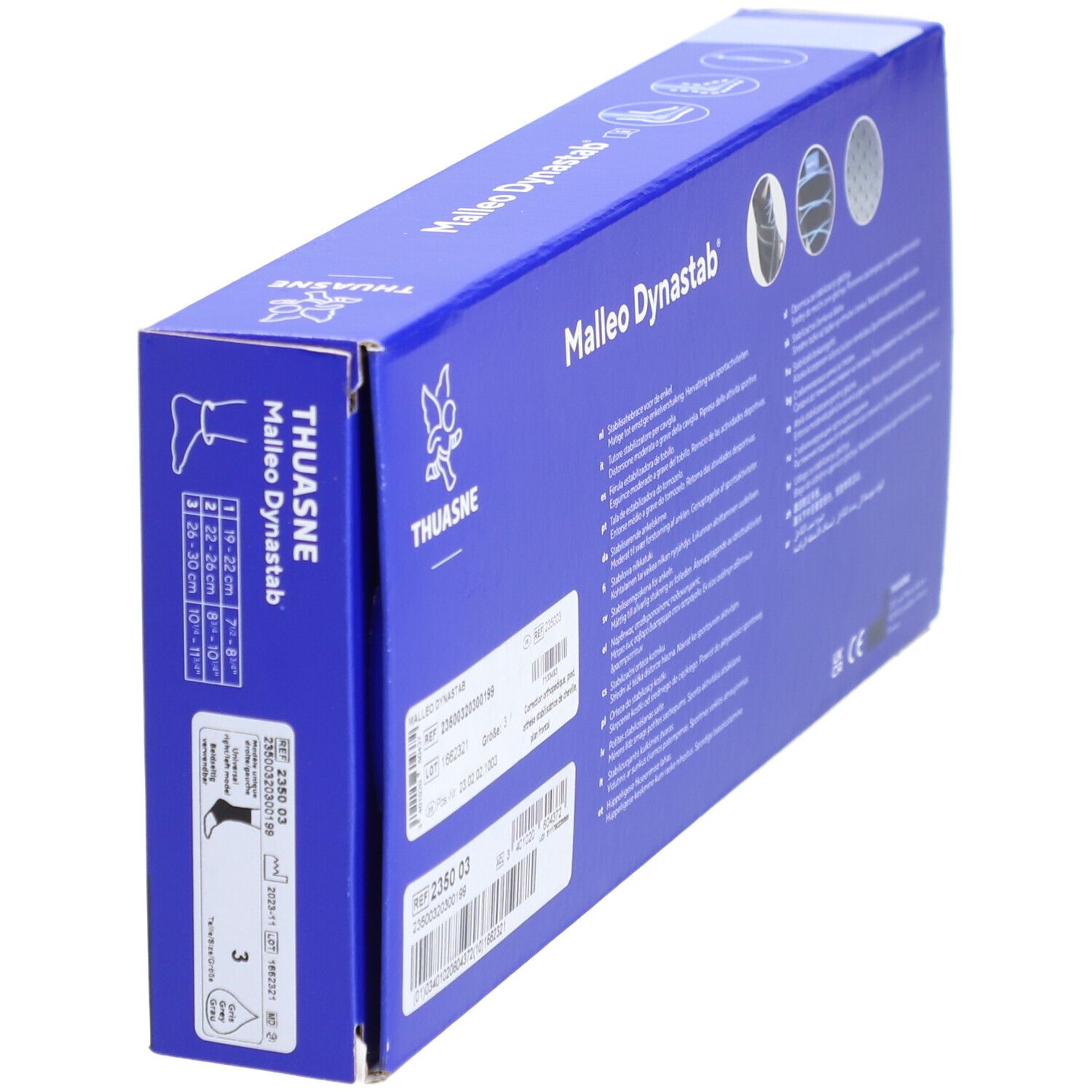 Malleo Dynastab - Enkelstabiliserende orthese met vetersluiting Maat 3 26-30 cm