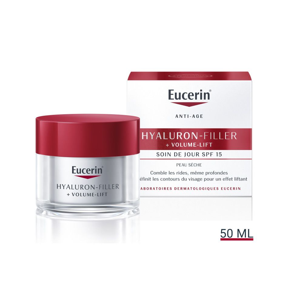 EUCERIN ANTIÂGE HYALURON FILLER VOLUME LIFT SOIN DE JOUR SPF 15  - Crème de jour antiâge,