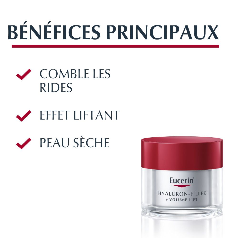 Eucerin® HYALURON FILLER + VOLUME LIFT Soin de Jour Peau Sèche SPF15 50ml