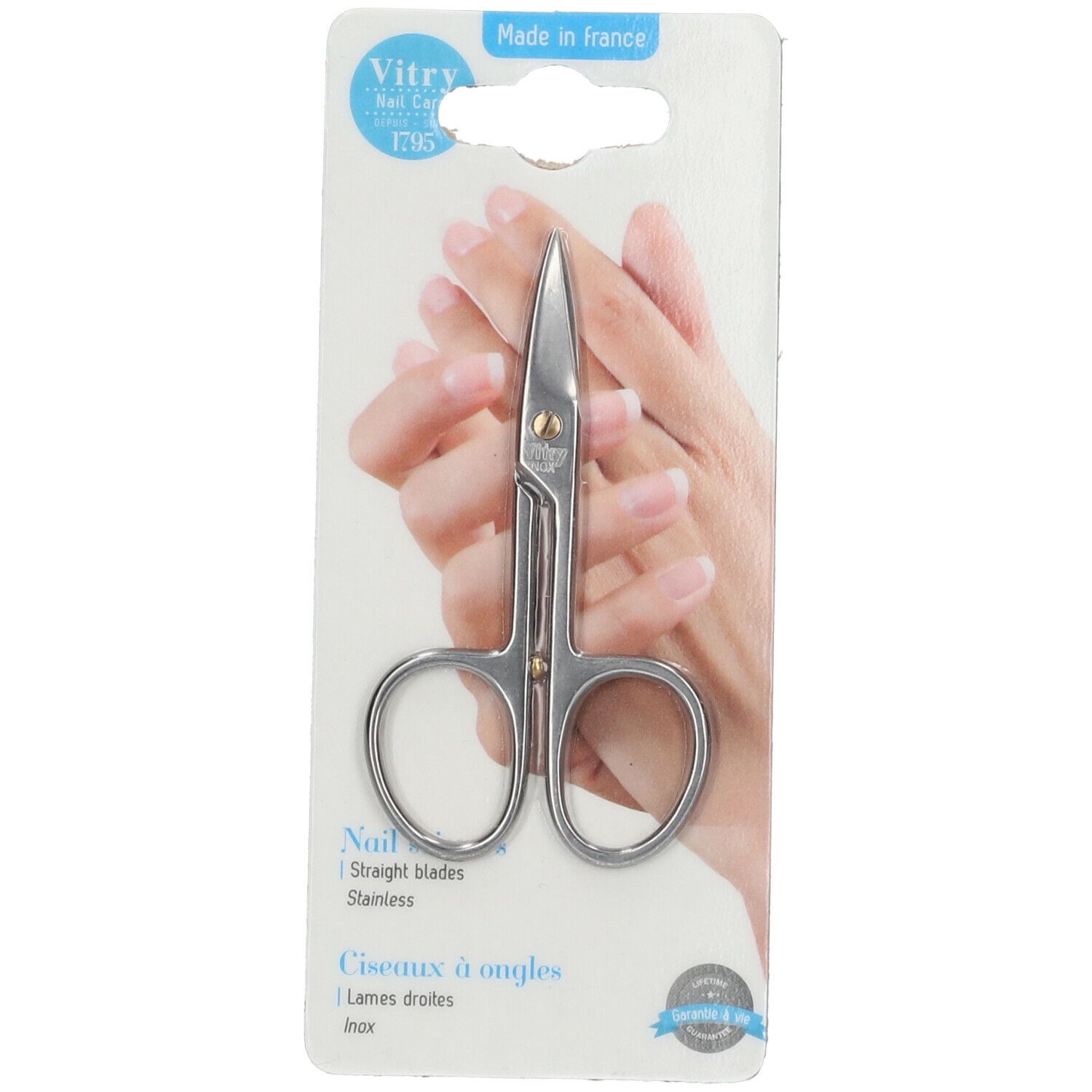 Vitry Ciseaux à ongles indéréglables Lames droites Inox
