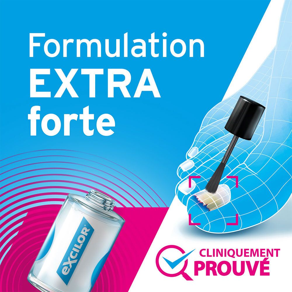 EXCILOR FORTE TRAITEMENT DE LA MYCOSE DE L'ONGLE - Solution pour application locale, dispo