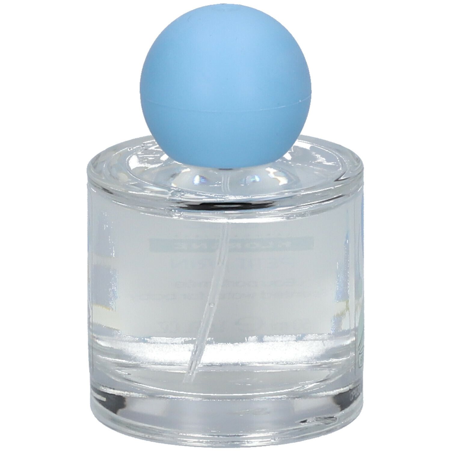 Klorane Bébé Petit Brin Eau Parfumée flesje met blauwe dop. Opschriften.