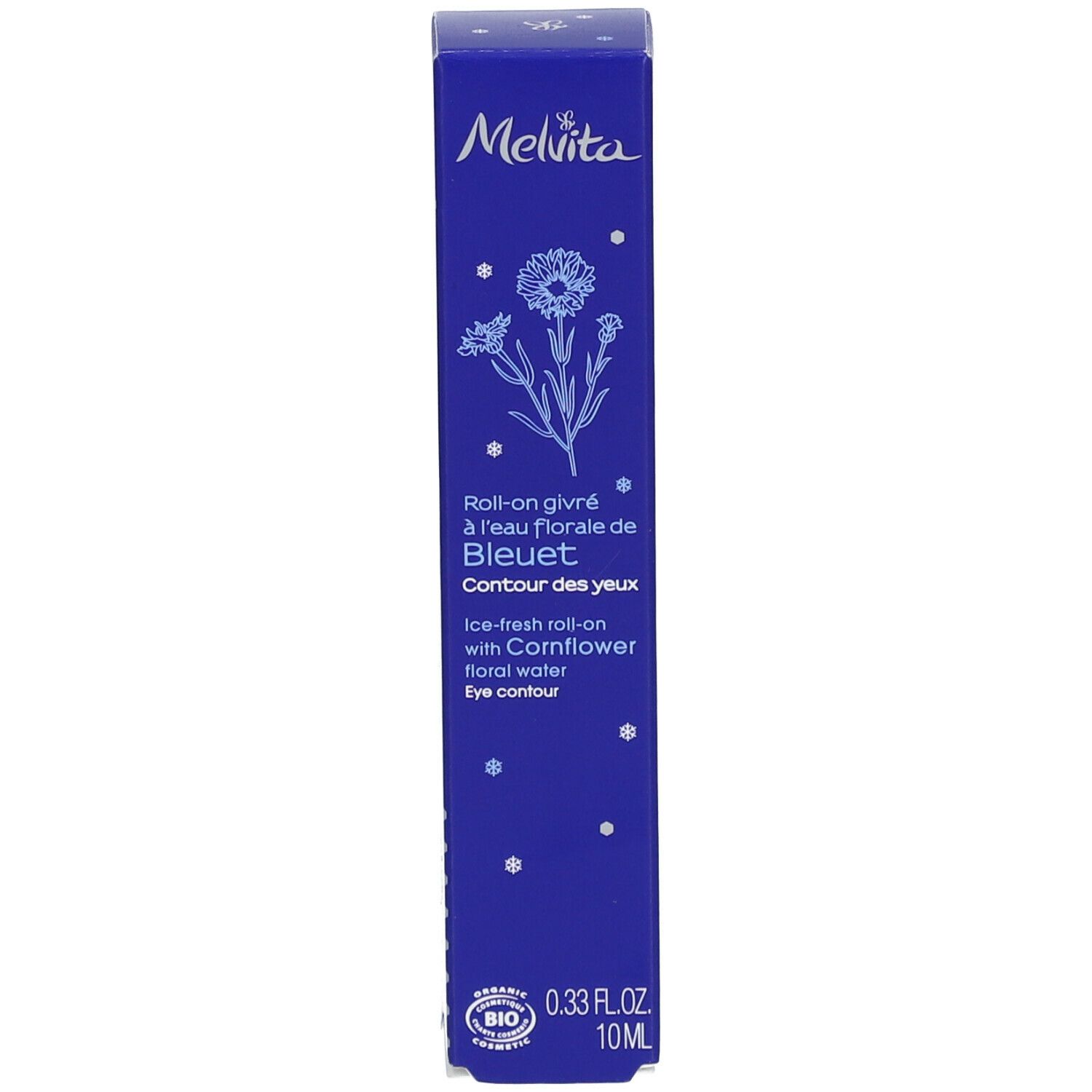 Melvita Ice-Fresh Roll-On with Cornflower Floral Water