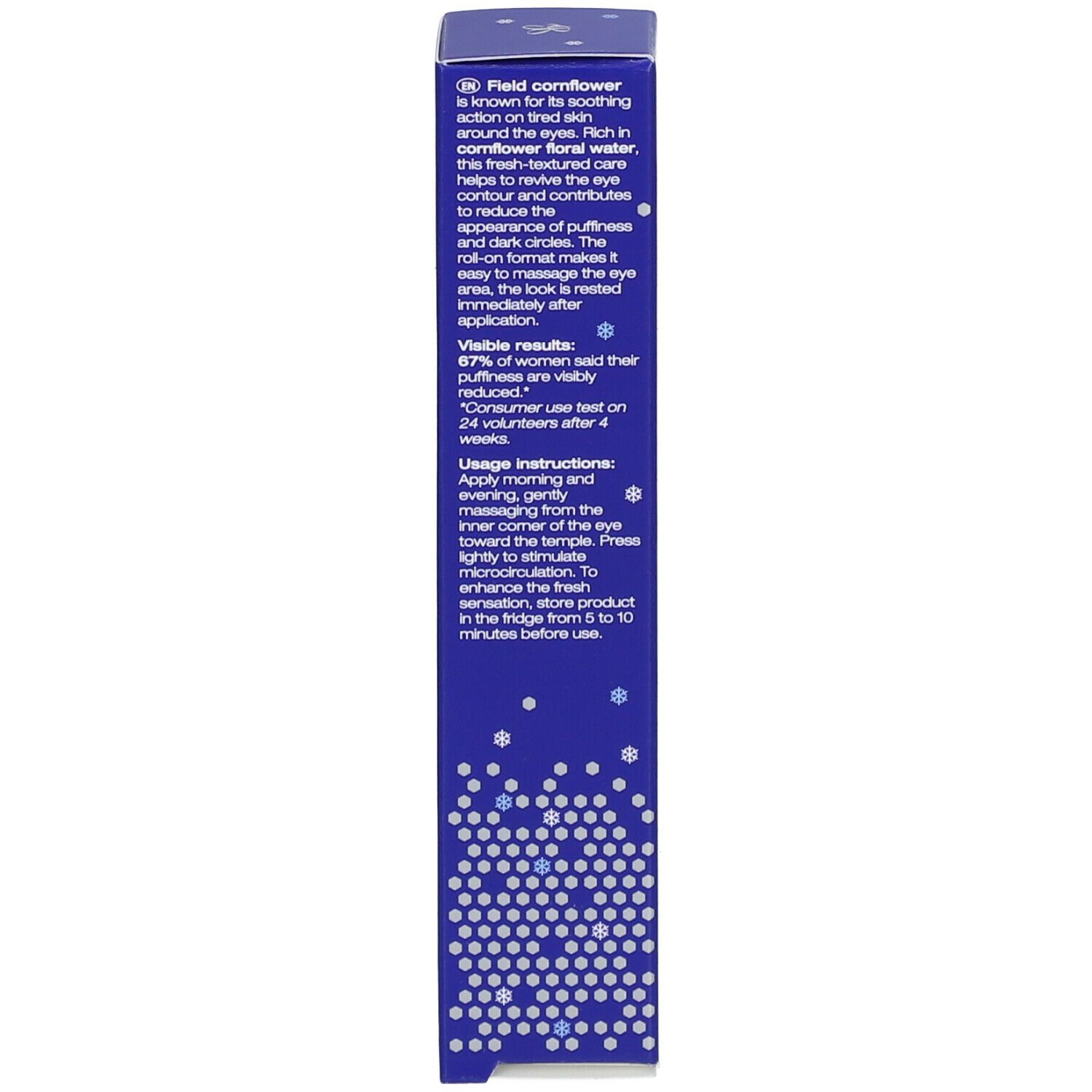 Melvita Ice-Fresh Roll-On with Cornflower Floral Water