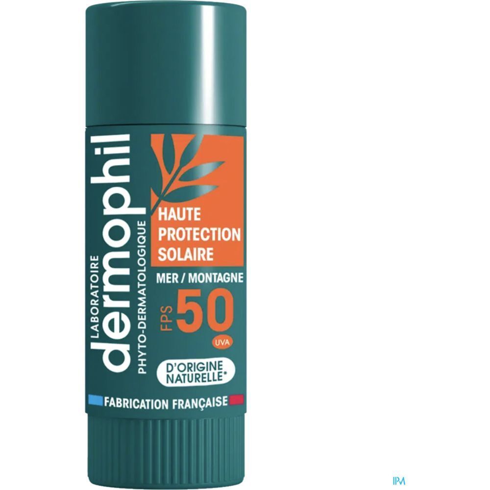 dermophil Phyto-Dermatologique Stick Lèvres Haute Protection Solaire SPF 50