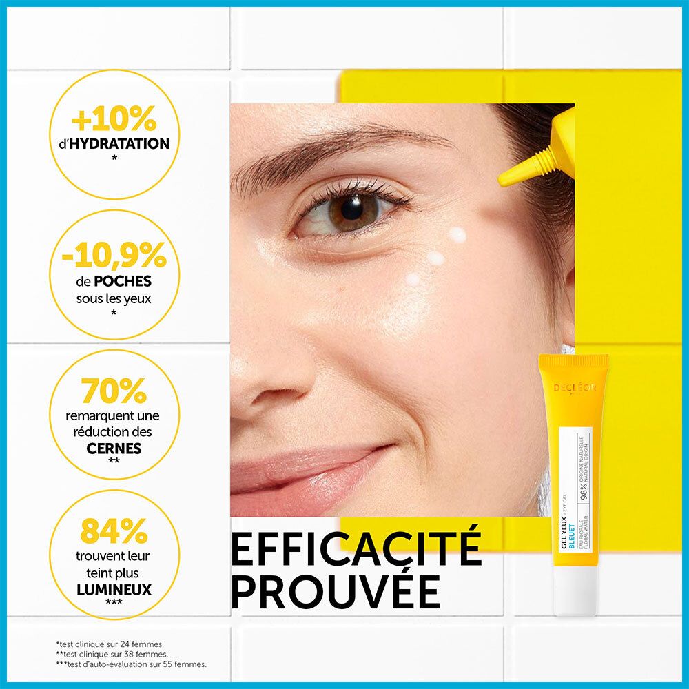 DECLEOR GEL YEUX BLEUET 15ML