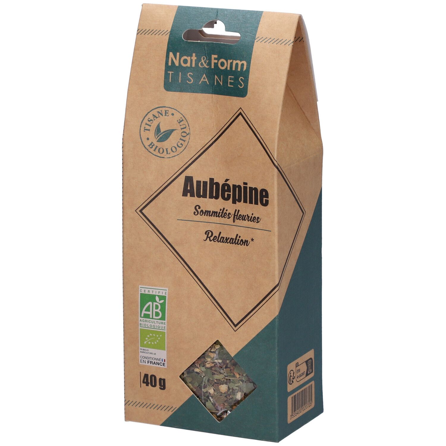 Nat&Form Tisane Aubépine bio