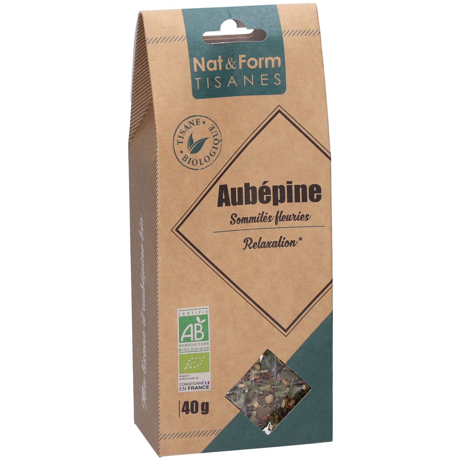 Nat&Form Tisane Aubépine bio