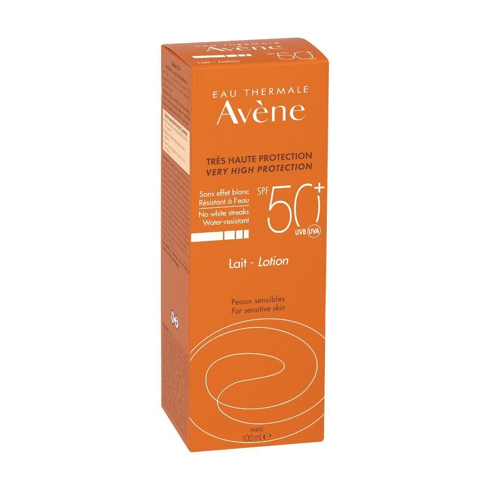 AVÈNE LAIT SPF 50+ - Lait solaire très haute protection, SPF 50+.  - tube 100 ml