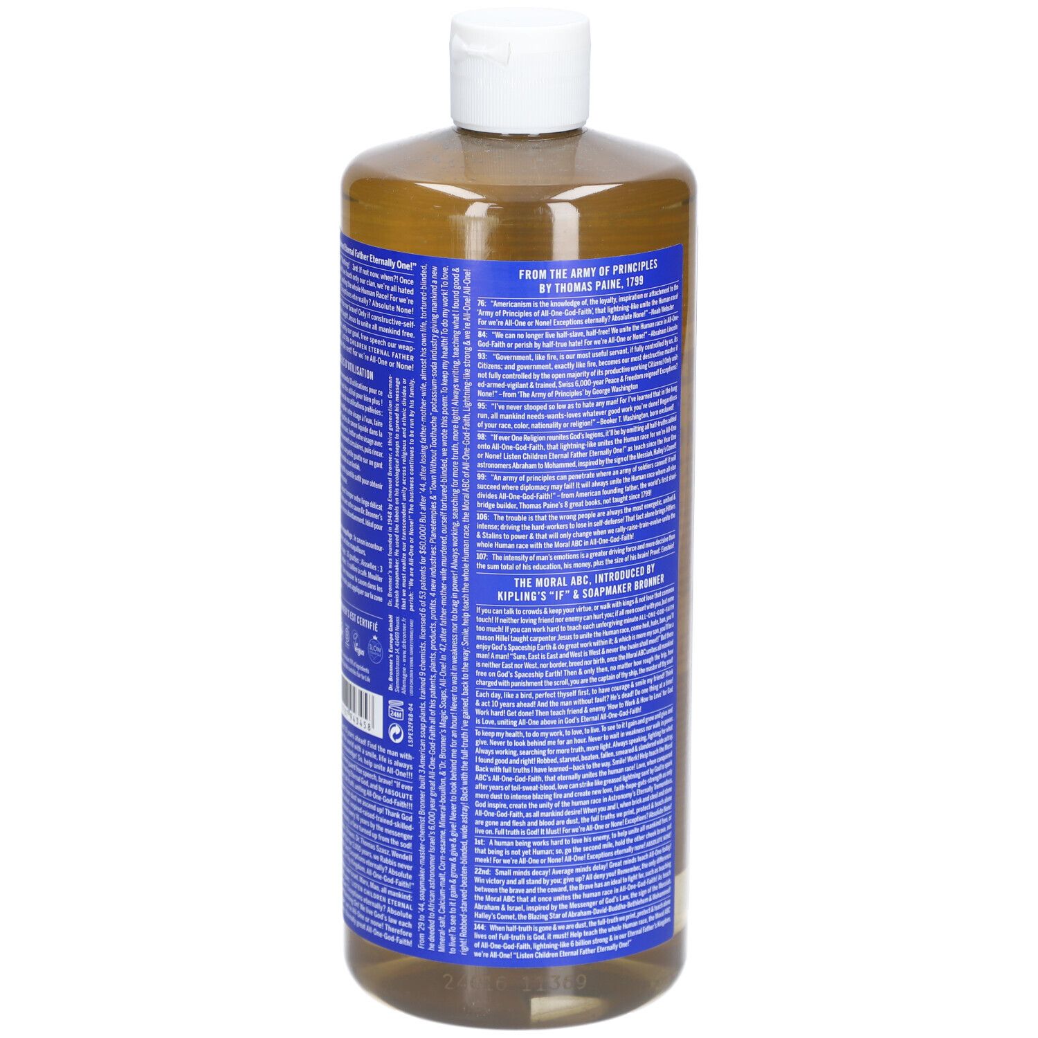 Dr. Bronner's 18-in-1 Zuiver Plantaardige Zeep Pepermunt