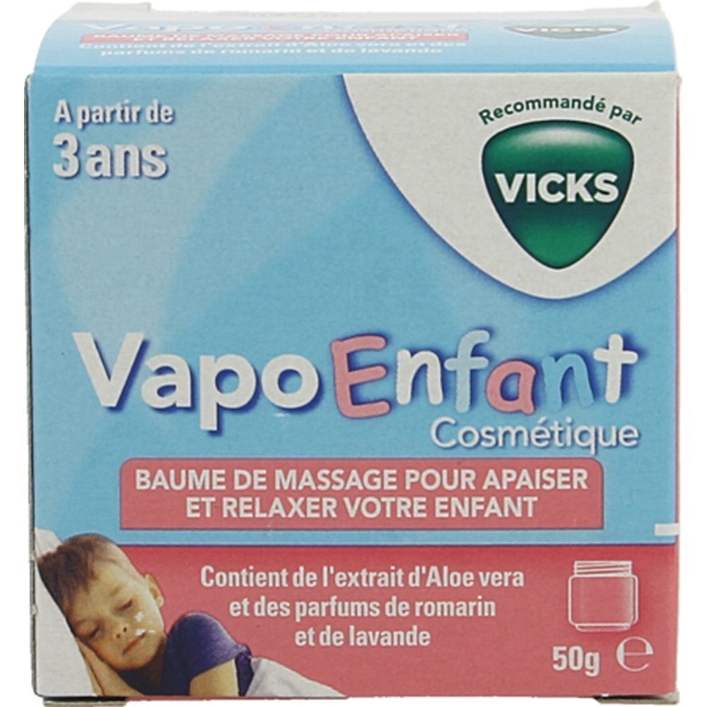 VAPOENFANT BAUME DE MASSAGE RECOMMANDÉ PAR VICKS - Baume de massage.  - pot 50 g