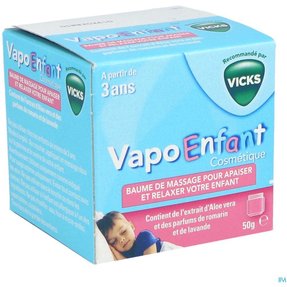 VAPOENFANT BAUME DE MASSAGE RECOMMANDÉ PAR VICKS - Baume de massage.  - pot 50 g
