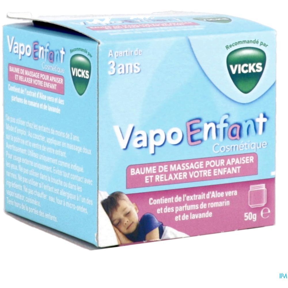 VAPOENFANT BAUME DE MASSAGE RECOMMANDÉ PAR VICKS - Baume de massage.  - pot 50 g