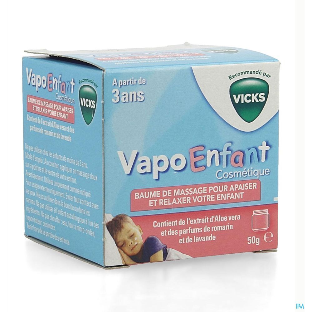 VAPOENFANT BAUME DE MASSAGE RECOMMANDÉ PAR VICKS - Baume de massage.  - pot 50 g