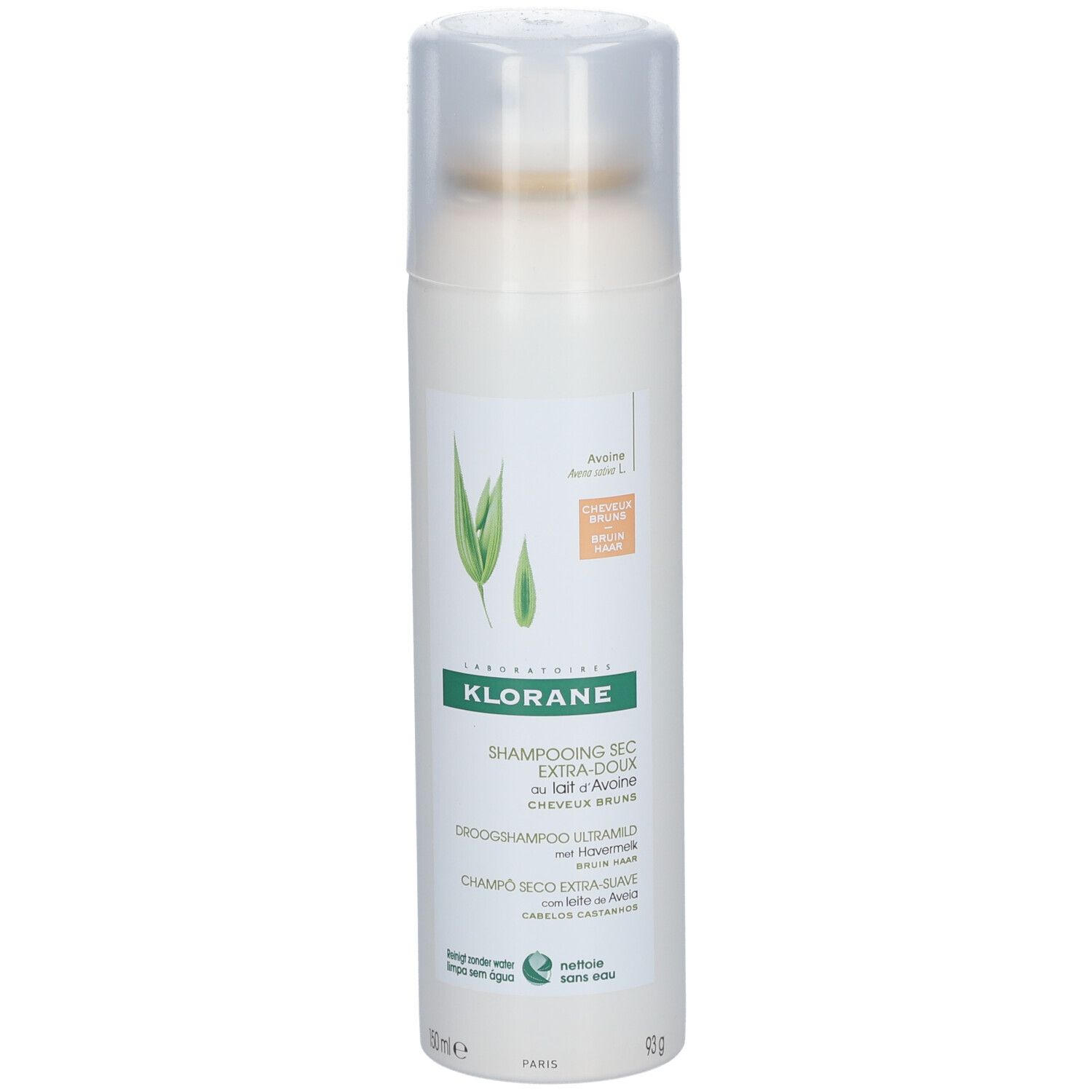 KLORANE CAPILLAIRE LAIT D'AVOINE - Shampoing sec extradoux au lait d'avoine, cheveux bruns