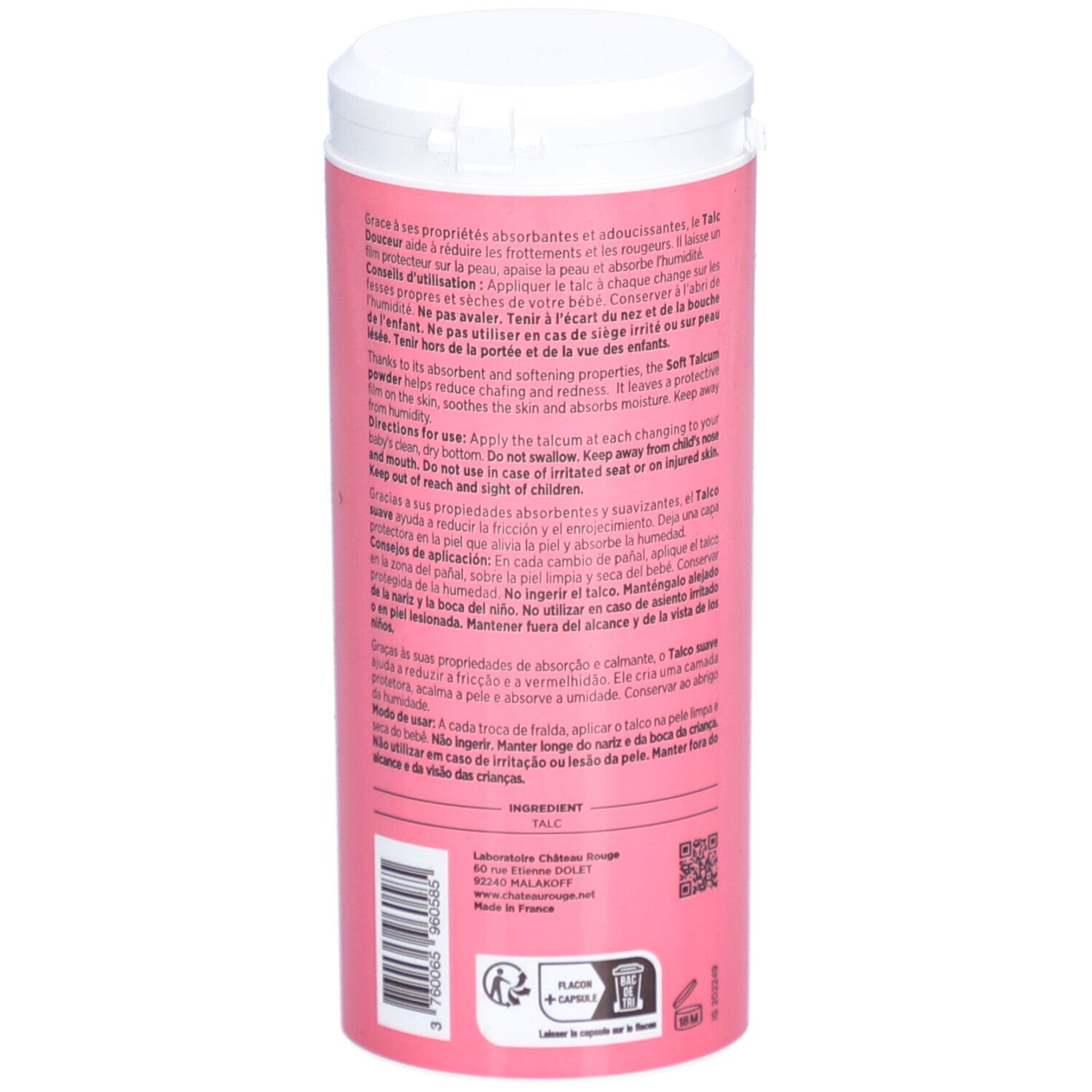 Chateau Rouge Bébé Talc Douceur