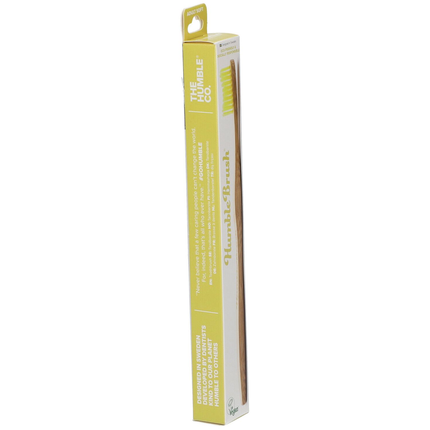The Humble Co. Humble Brush® Brosse à dents en Bambou Adulte Soft Jaune
